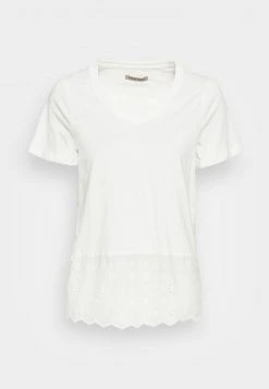 Anna Field Camiseta Básica - Off White, Mujer -LuxeTrend Ventas 54693ee0d2684c08bc976cac8b490693
