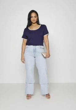 Anna Field Camiseta Básica - Dark Blue, Mujer -LuxeTrend Ventas 5aad9a642f2847c38fdf9bdde0971116