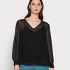 Anna Field V Neck Blouse - Blusa - Black, Mujer -LuxeTrend Ventas 5b48b42d80fe4473b6d7ef9b71e07d15