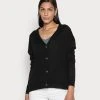 Anna Field SILK BLEND CARDIGAN - Chaqueta De Punto - Black, Mujer