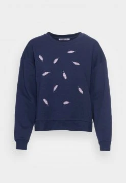 Anna Field Embroidered Sweatshirt Regular Fit - Sudadera - Dark Blue, Mujer -LuxeTrend Ventas 5ccc65785e85435b9cec8f54ef515019