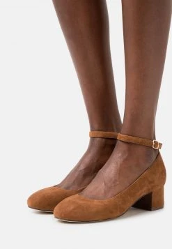 Anna Field LEATHER - Tacones - Cognac, Mujer