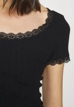 Anna Field Camiseta Básica - Black, Mujer -LuxeTrend Ventas 6274b7193f5b43f096cb9158fd769902