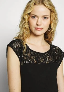 Anna Field Camiseta Básica - Black, Mujer -LuxeTrend Ventas 63ff6489e5724eecacfbf9ec0b79042c