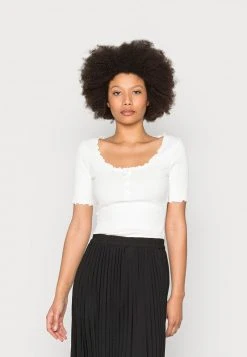 Anna Field Camiseta Básica - White, Mujer