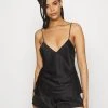 Anna Field SIMPLE SATIN SHORT SET - Pijama - Black, Mujer -LuxeTrend Ventas 6460a497a7a441bfa04ca6af7563b268