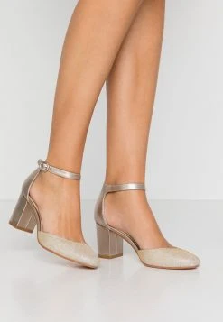 Anna Field LEATHER - Tacones - Champagne, Mujer
