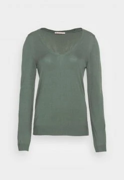 Anna Field OPEN V NECK JUMPER - Jersey De Punto - Green, Mujer -LuxeTrend Ventas 64ed84a756214323a82106722f3be3ec