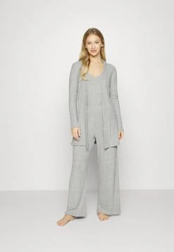 Anna Field RIB 3 PIECE PYJAMA - Pijama - Light Grey, Mujer