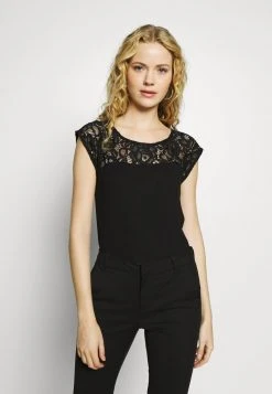 Anna Field Camiseta Básica - Black, Mujer