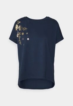 Anna Field Camiseta Estampada - Dark Blue, Mujer