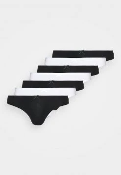Anna Field GEORGINA 7PP THONG COTTON - Tanga - Black/white, Mujer -LuxeTrend Ventas 6aea1dd502964fdd8c8e2e8eed194e69