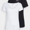 Anna Field 2 PACK - Camiseta Básica - Black/white, Mujer -LuxeTrend Ventas 6c8b642eb4f04624b333158b0cbf1e2f
