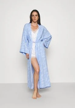 Anna Field LISHA LONG PRINTED ROBE - Albornoz - Blue Denim, Mujer -LuxeTrend Ventas 6daab22abae24a0b80734d0f68f6c346