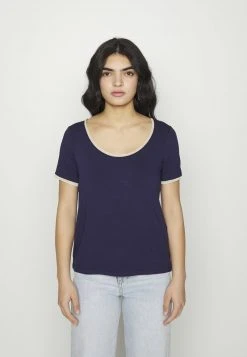 Anna Field Camiseta Básica - Dark Blue, Mujer