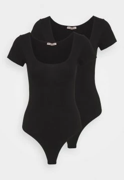 Anna Field 2PP SHORT SLEEVES BODIES - Body - Black, Mujer -LuxeTrend Ventas 6e0586f97c504ccea7c6a5821ef118f9