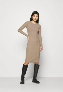 Anna Field Vestido De Punto - Light Brown, Mujer