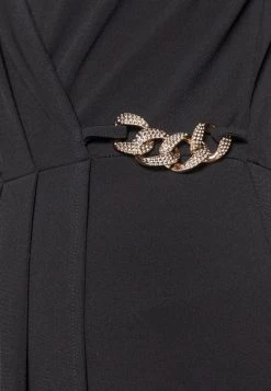 Anna Field LONG SLEEVES RING BUCKLE DRESS - Vestido De Tubo - Black, Mujer -LuxeTrend Ventas 745d48b258e04f1e9b06ab432ba21e47