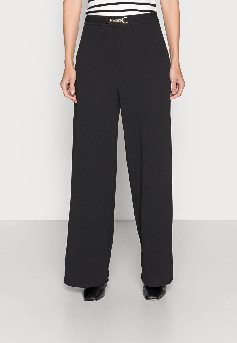 Anna Field WIDE LEG PANTS WITH DETAIL - Pantalones - Black, Mujer 3 Anna Field WIDE LEG PANTS WITH DETAIL - Pantalones - Black, Mujer