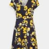 Anna Field Vestido Ligero - Dark Blue/yellow, Mujer