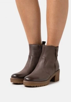 Anna Field LEATHER - Botines Con Plataforma - Dark Brown, Mujer