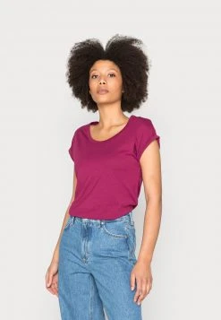 Anna Field Camiseta Básica - Dark Red, Mujer