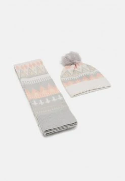 Anna Field SET - Bufanda - Off-white/grey/pink, Mujer