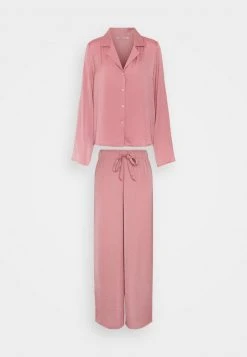 Anna Field HAMMERED SATIN PJ SET - Pijama - Pink, Mujer