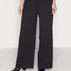 Anna Field BUTTON WAIST WIDE LEG PANTS - Pantalones - Black, Mujer -LuxeTrend Ventas 7b138340974645f1802e260b24386efe