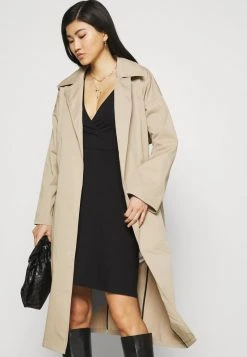 Anna Field Quarter Sleeves Wrap Mini Dress - Vestido Ligero - Black, Mujer -LuxeTrend Ventas 7b35a41e61aa4e92a490afb954add8d0