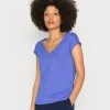 Anna Field Camiseta Básica - Royal Blue, Mujer -LuxeTrend Ventas 7b58d3a21bec41af9d345fce52df972f