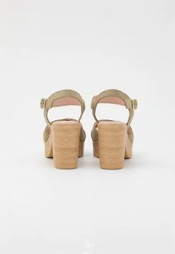 Anna Field LEATHER - Sandalias De Tacón - Khaki, Mujer -LuxeTrend Ventas 7bc22ee58d7341a080a848b6c0a192f5