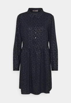 Anna Field Vestido Camisero - Blue/gold, Mujer