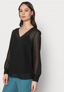 Anna Field V Neck Blouse - Blusa - Black, Mujer -LuxeTrend Ventas 7c0ff72c25c84312b5023e9c3d10eb29
