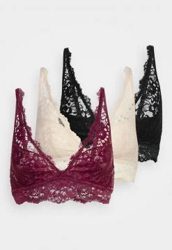 Anna Field 3PP BRALETTE - Top - Black/beige/dark Red, Mujer -LuxeTrend Ventas 807791b3c1a94ac1b9278c65f85cb00e