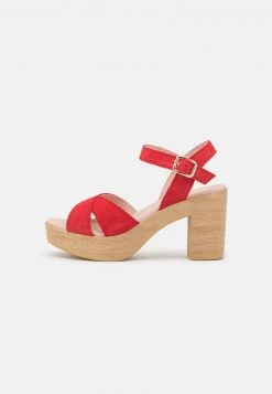 Anna Field LEATHER - Sandalias De Tacón - Red, Mujer -LuxeTrend Ventas 851bcf21a1894bf9beea1413c1423678