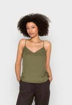 Anna Field Top - Khaki, Mujer