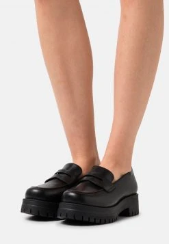 Anna Field LEATHER - Mocasines - Black, Mujer