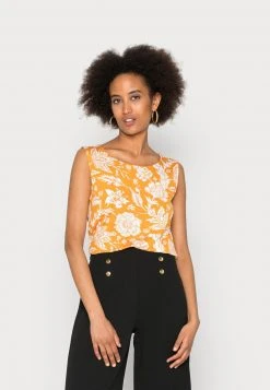 Anna Field Top - Dark Yellow, Mujer