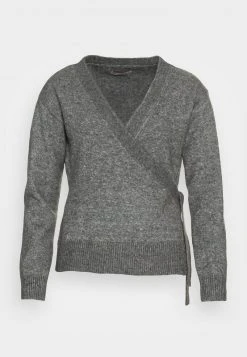 Anna Field LOOSE FIT WRAP - Jersey De Punto - Mottled Dark Grey, Mujer -LuxeTrend Ventas 89f83a08df2144ecad26106459cf388f