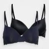 Anna Field NADINE 2PP TSHIRT BRA - Sujetador Básico - Dark Blue/black, Mujer -LuxeTrend Ventas 8b3a06b3465141b08755049bddf03701