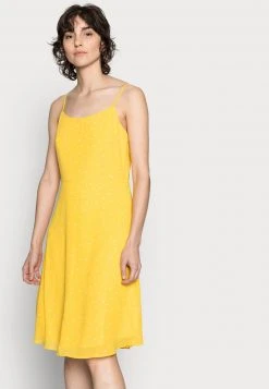 Anna Field STRAPPA FIT AND FLARE - Vestido Informal - Yellow, White, Mujer -LuxeTrend Ventas 8bc04923d59848eaa3e22398621b5e1d