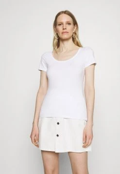 Anna Field 3 PACK - Camiseta Básica - White/mottled Light Grey/light Green, Mujer -LuxeTrend Ventas 8e111176c65e41fe9c0d24bc7a287b33