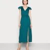 Anna Field WRAP MIDI DRESS - Vestido Informal - Teal, Mujer