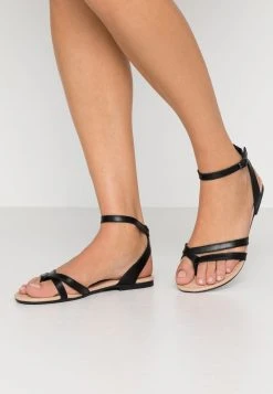 Anna Field LEATHER - Sandalias De Dedo - Black, Mujer