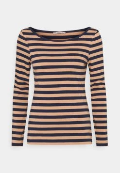 Anna Field Camiseta De Manga Larga - Camel/dark Blue, Mujer -LuxeTrend Ventas 90c234bf89d24f7088adef9e8c851015