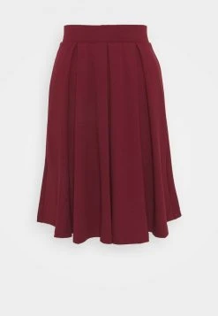 Anna Field Falda Acampanada - Dark Red, Mujer