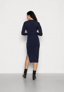 Anna Field WRAP OVER MIDI DRESS - Vestido De Punto - Dark Blue, Mujer -LuxeTrend Ventas 95455ed8280945bcae42dae234934a2c