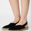 Anna Field LEATHER - Alpargatas - Black, Mujer