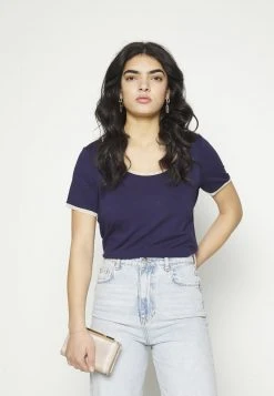 Anna Field Camiseta Básica - Dark Blue, Mujer -LuxeTrend Ventas 9947b5d097e944b2a1ba83ac72387f22